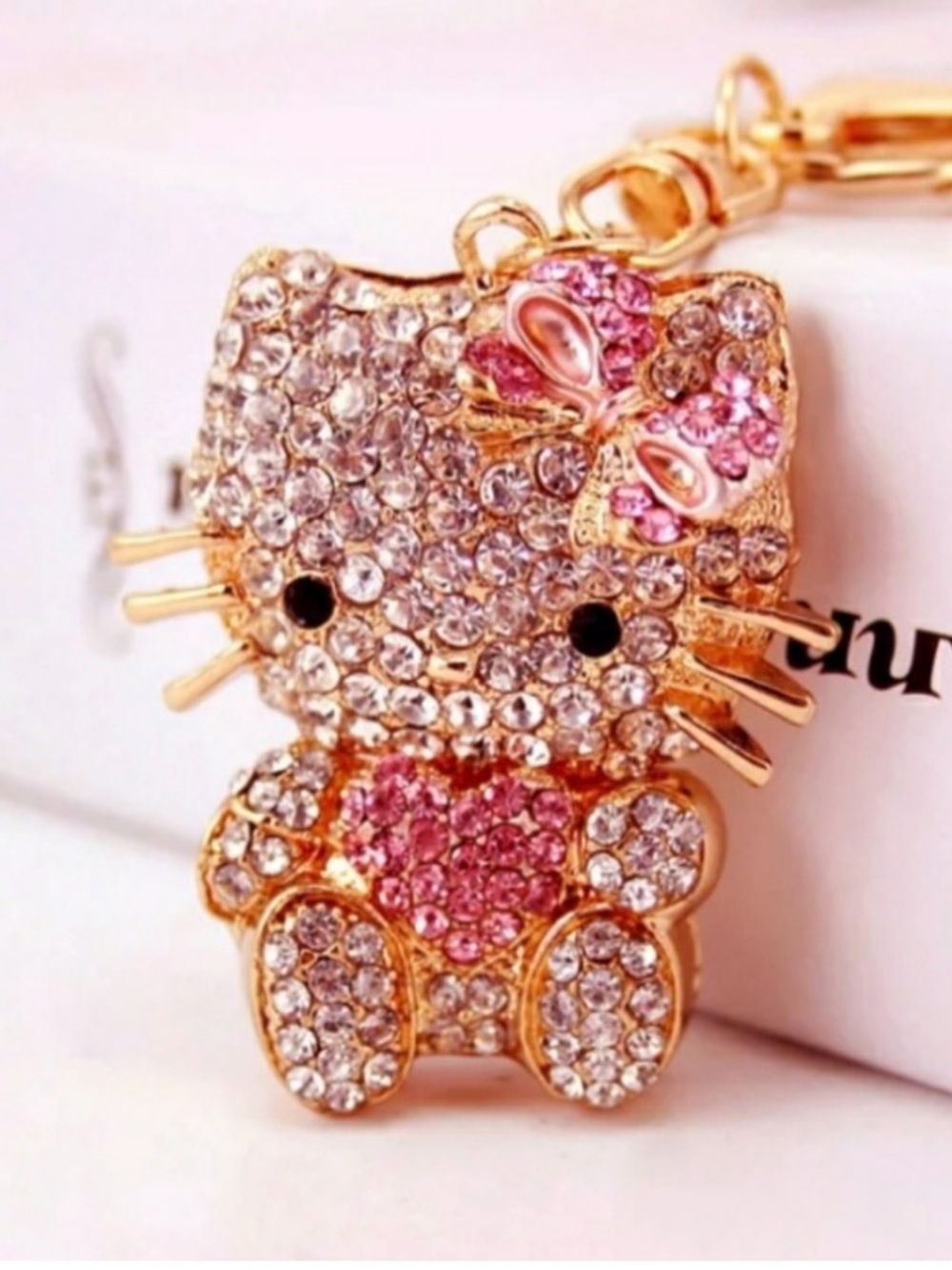 Betsey Johnson Hello Kitty keychain can also be used as purse jewelry